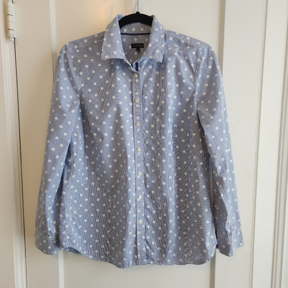 Talbots Button Down Shirt Medium - image 1